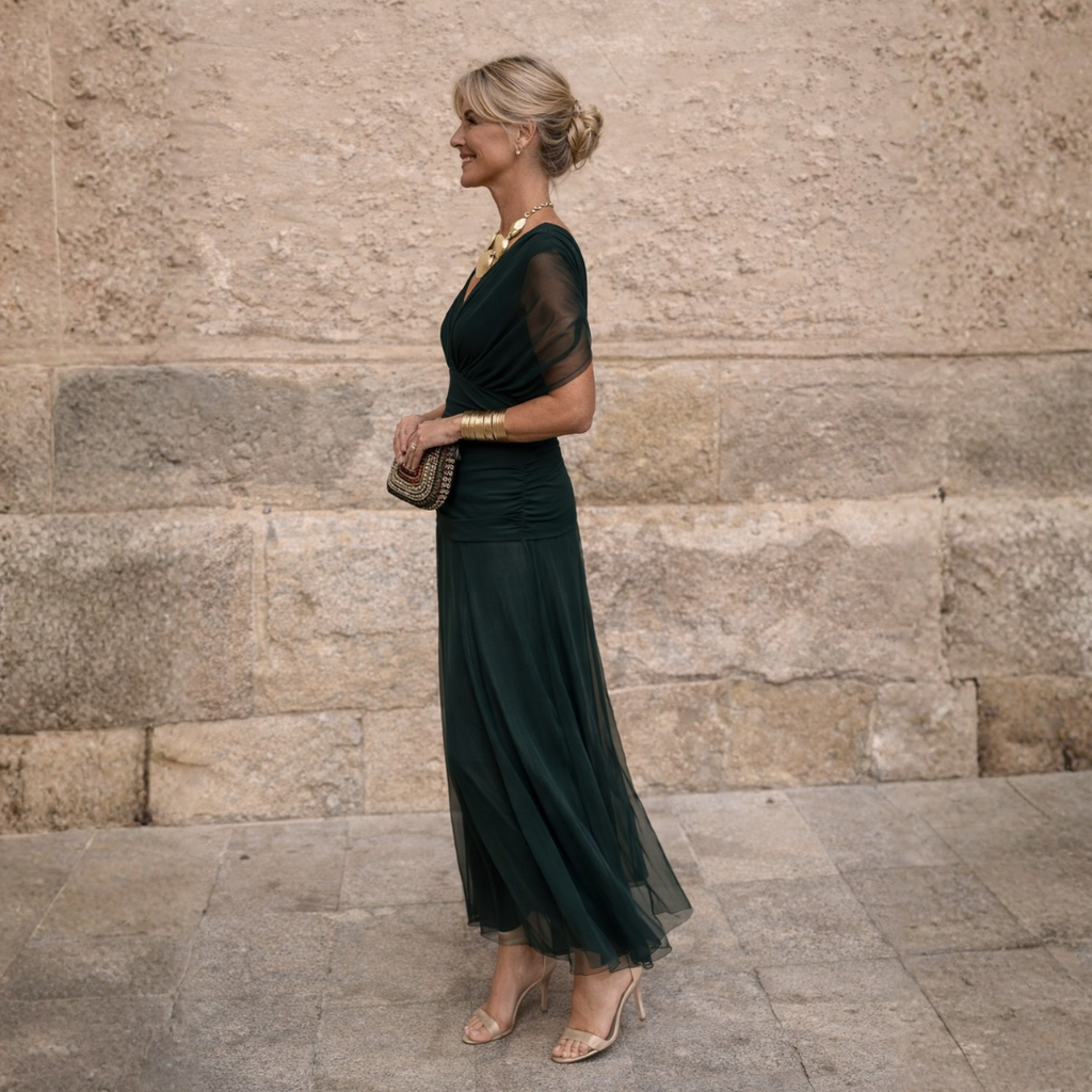 Mikaela | Off-Shoulder Maxi Dress