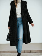 Women's Fashion Casual Hooded Faux Trim Warm Long for Autumn/Winter