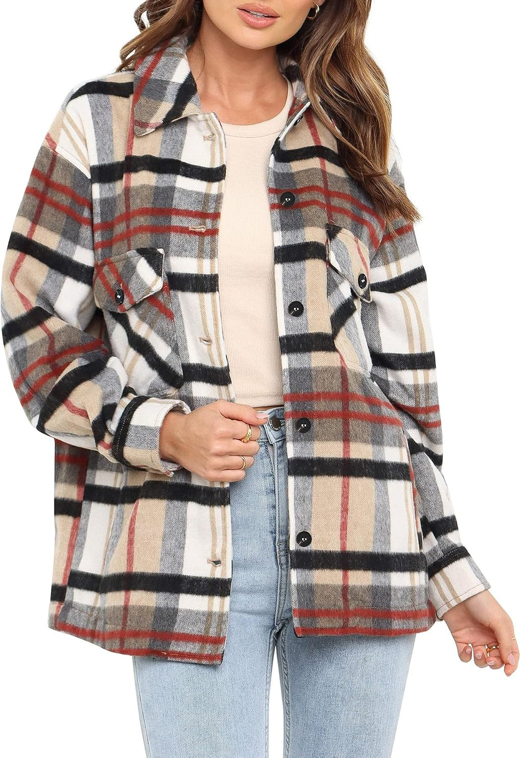 Plaid Pocket Shacket