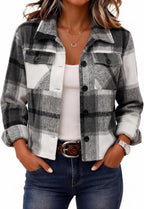 Cropped Plaid Shacket