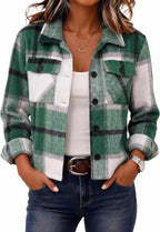 Cropped Plaid Shacket