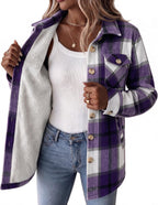 Sherpa Lined Plaid Coat