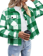 Cropped Plaid Shacket