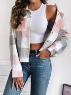 Cropped Plaid Shacket