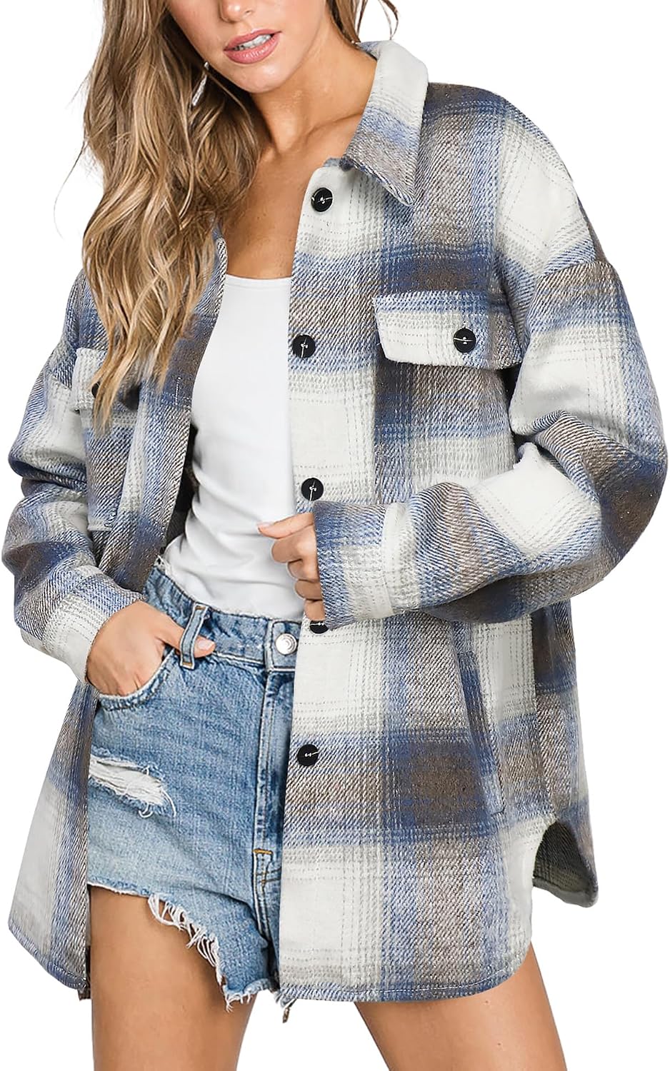 Classic Plaid Shirt Jacket