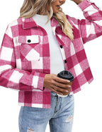 Cropped Plaid Shacket