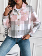 Cropped Plaid Shacket