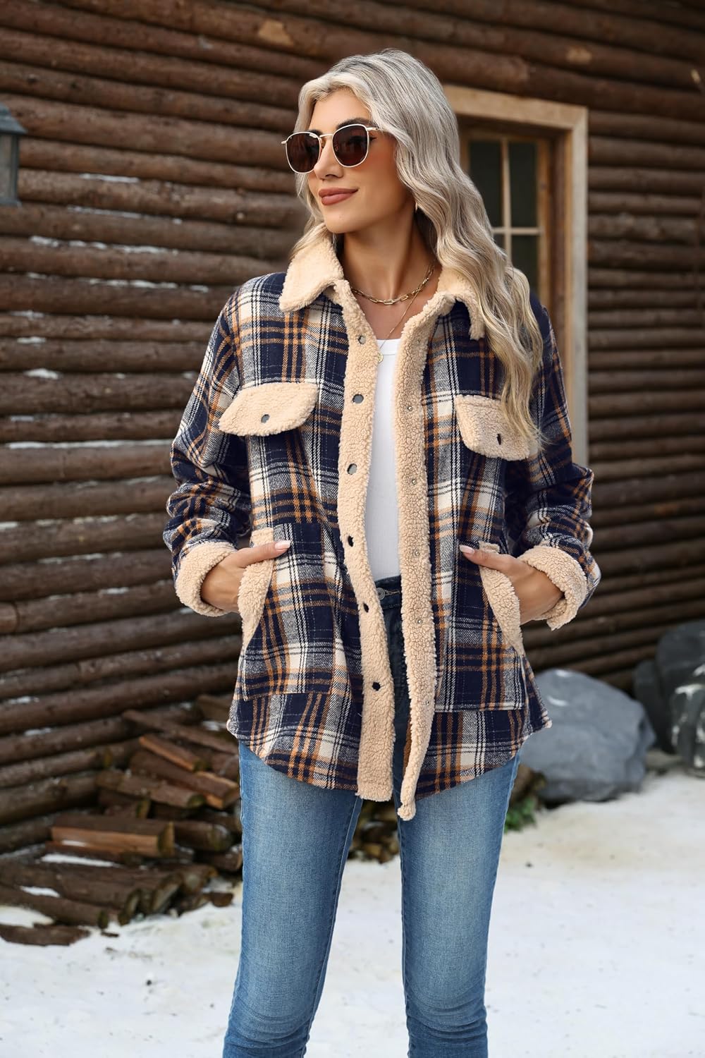 Flannel Jacket Fleece Shacket