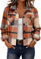 Cropped Plaid Shacket