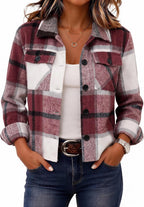 Cropped Plaid Shacket