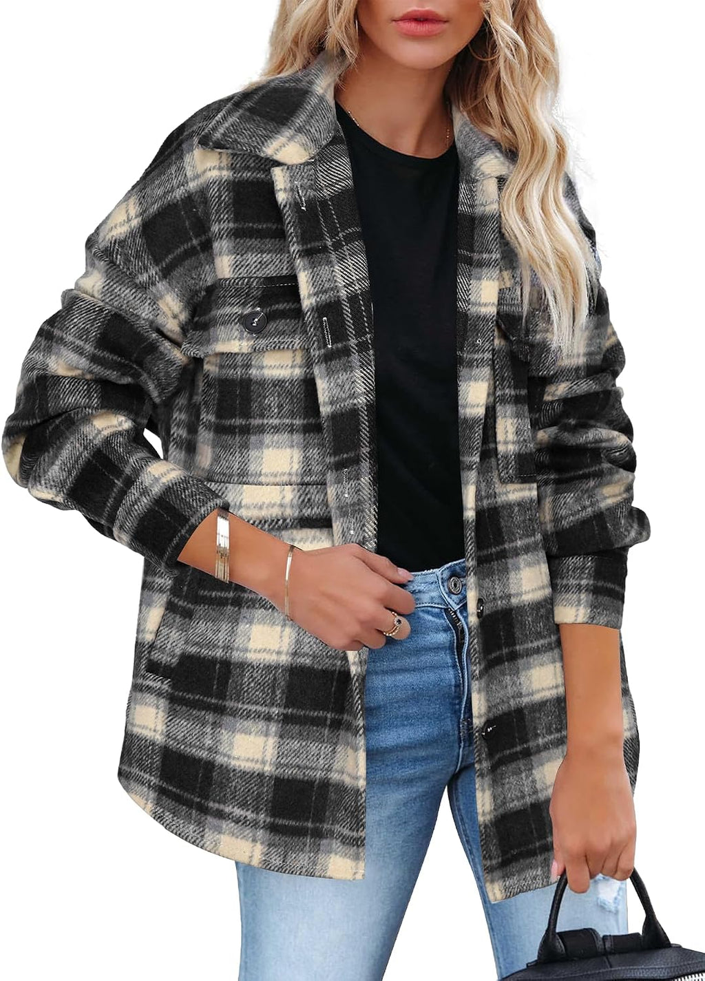 Classic Plaid Shirt Jacket