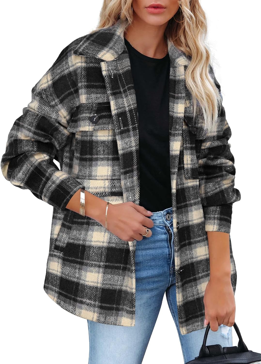 Classic Plaid Shirt Jacket