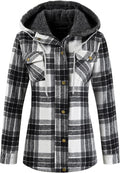Sherpa Hooded Plaid Jacket