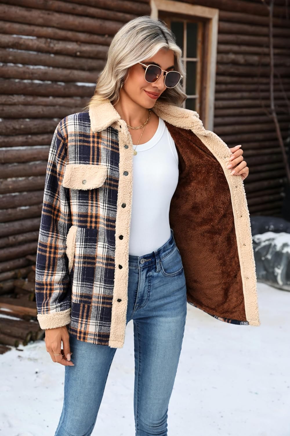 Flannel Jacket Fleece Shacket