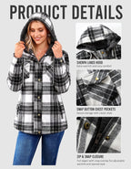 Sherpa Hooded Plaid Jacket