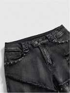Studded Cargo Jeans