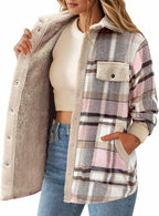 Flannel Jacket Fleece Shacket