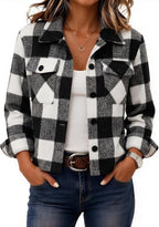 Cropped Plaid Shacket