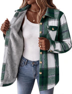 Sherpa Lined Plaid Coat