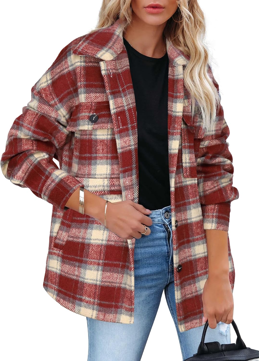 Classic Plaid Shirt Jacket