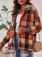 Hooded Flannel Shacket