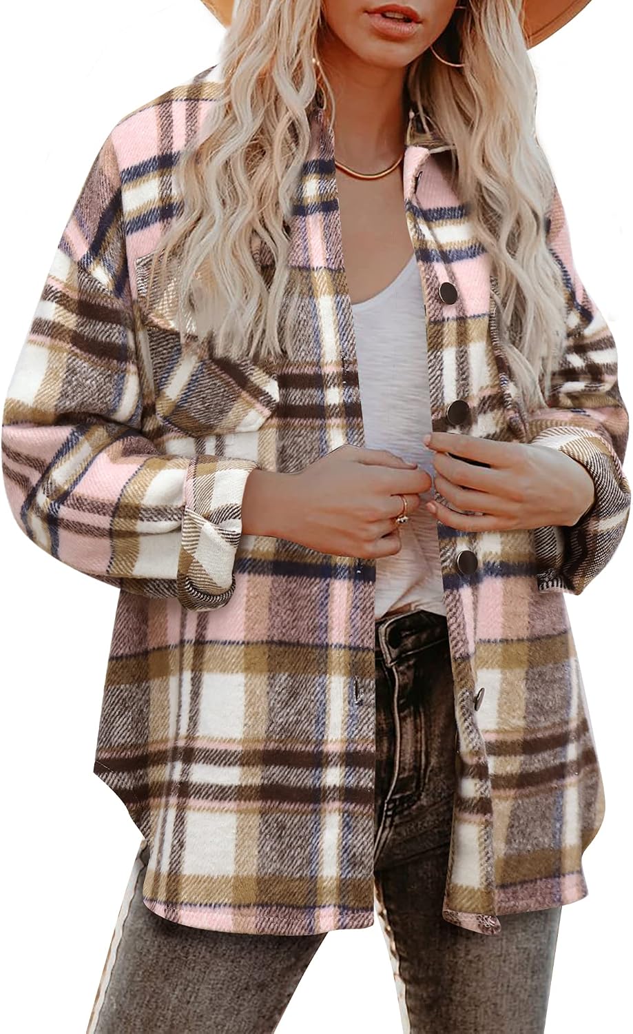 Classic Plaid Shirt Jacket