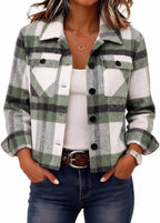Cropped Plaid Shacket