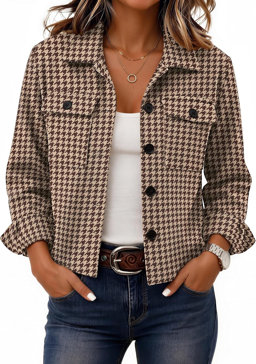 Cropped Plaid Shacket