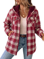Fleece Lined Hooded Shacket