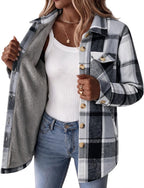Sherpa Lined Plaid Coat