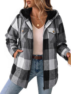 Fleece Lined Hooded Shacket