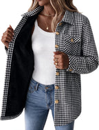 Sherpa Lined Plaid Coat