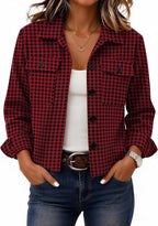 Cropped Plaid Shacket
