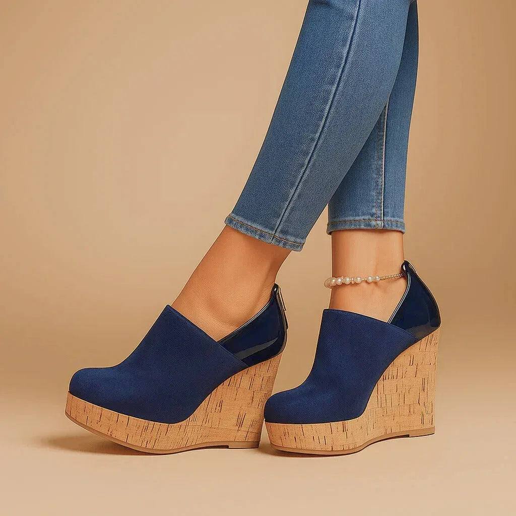 Augusta | Platform Wedge Ankle Booties for Women