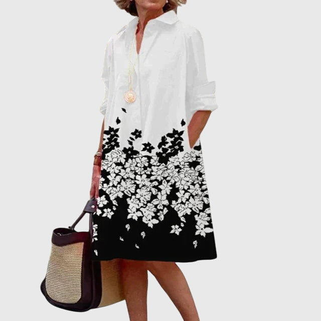 Jolie | Midi Shirt Dress with Pockets for Women