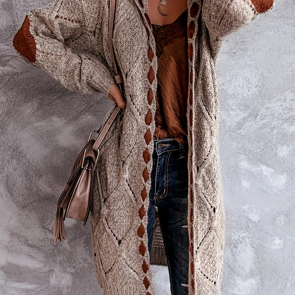 Drawstring Hooded - Cardigan