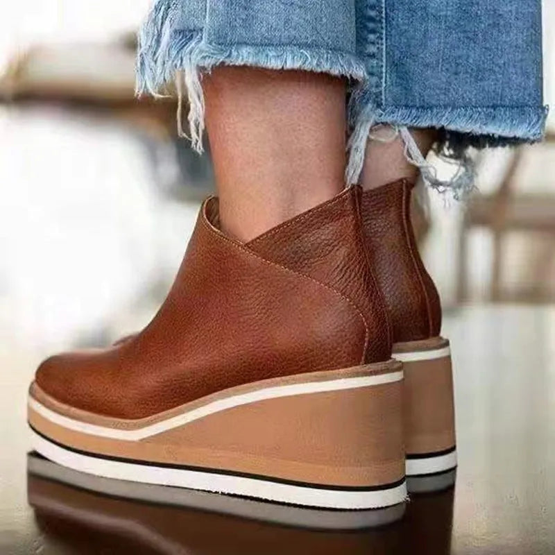 Riva | Platform Slip-On Chelsea Boots for Women