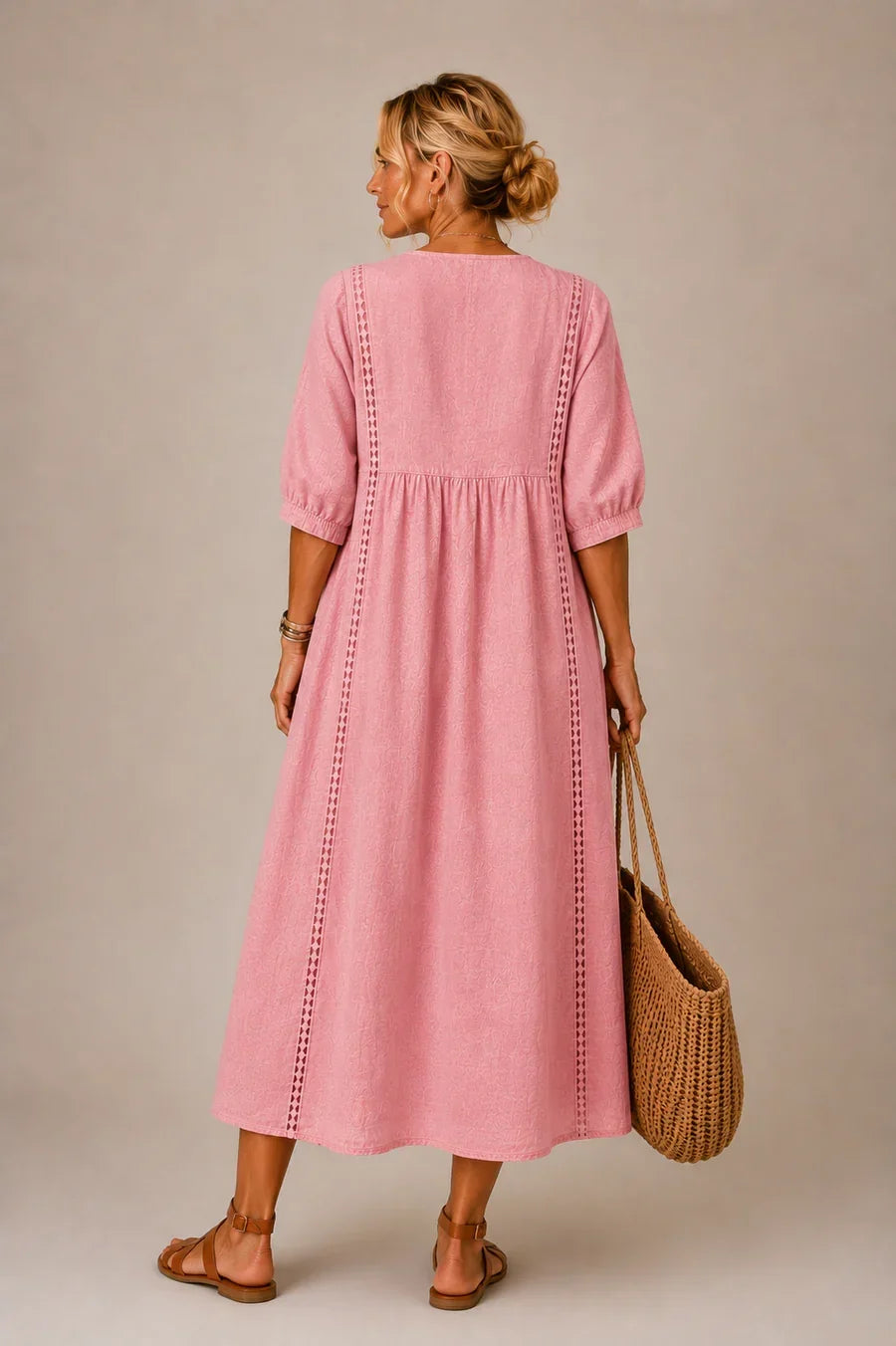 Élara | Beige Breeze Dress