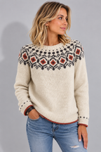 Dalia | Fair Isle Pullover Sweater for Women