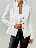 Elia | Button-Front Structured Blazer for Women