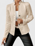 Mythili | Cable Knit Lapel Blazer for Women