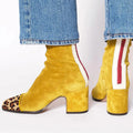 Fabienne | Square Toe Block Heel Boots for Women