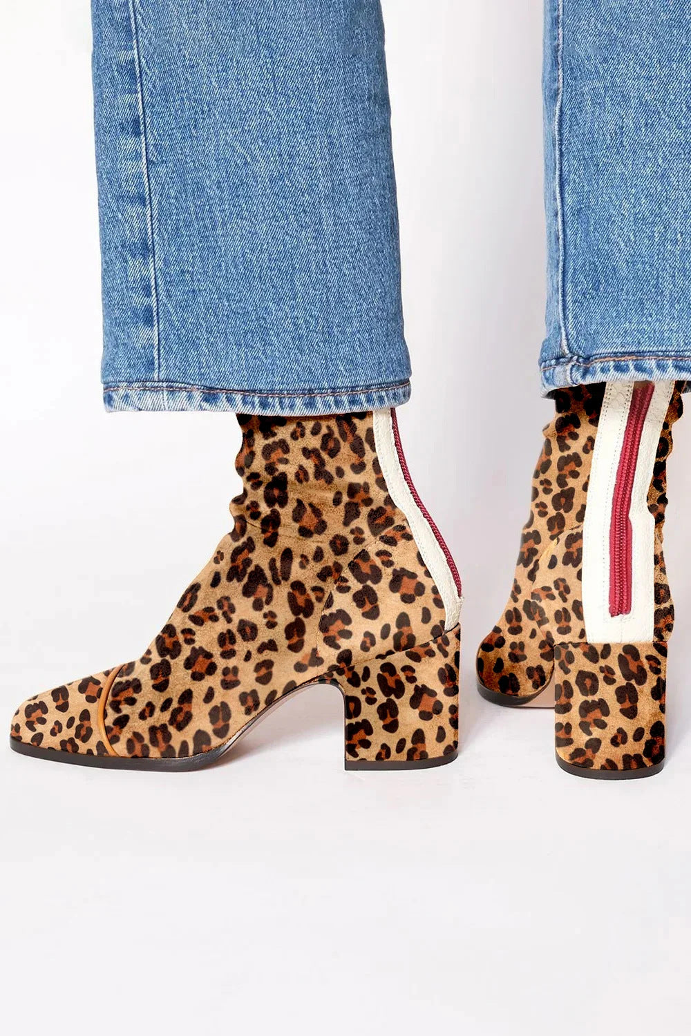 Fabienne | Square Toe Block Heel Boots for Women