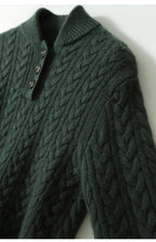 Nathalia | Button-Up Cable Knit Sweater for Women