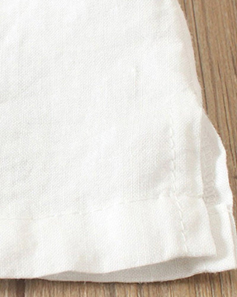 Abigail | Linen Button-Down Tunic Top for Women