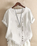 Abigail | Linen Button-Down Tunic Top for Women