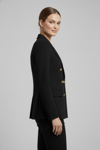 Rebecca | Double-Breasted Blazer with Gold-Tone Buttons for Women