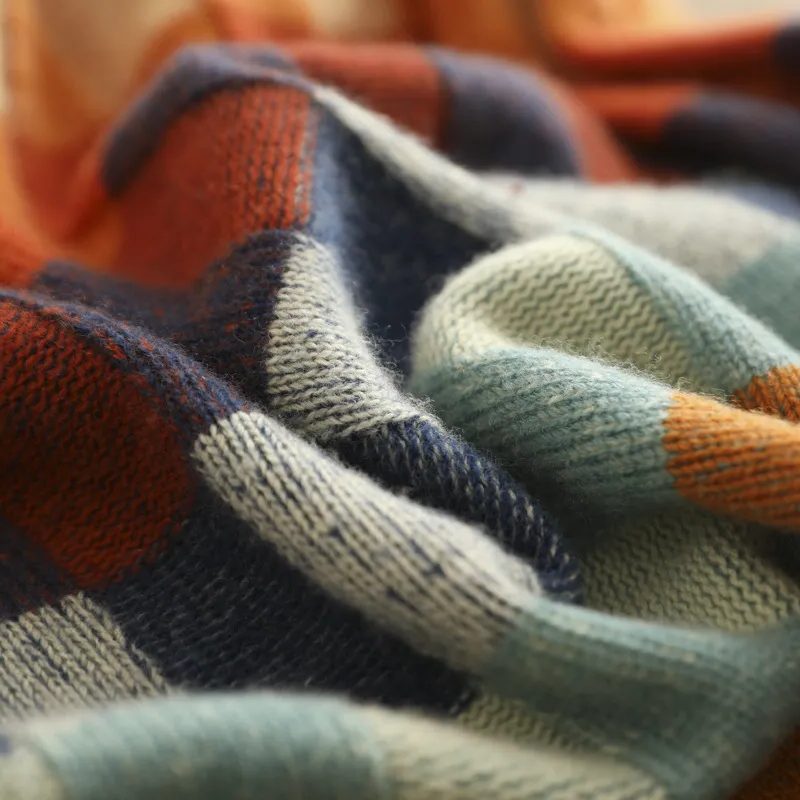 Aimée | Plaid Sweater with Crew Neck for Women