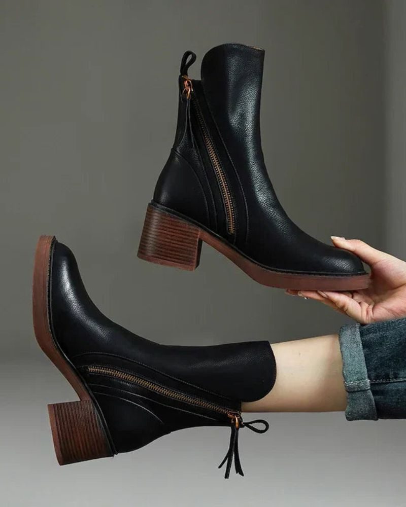 Alexandra | Block Heel Ankle Boots for Women