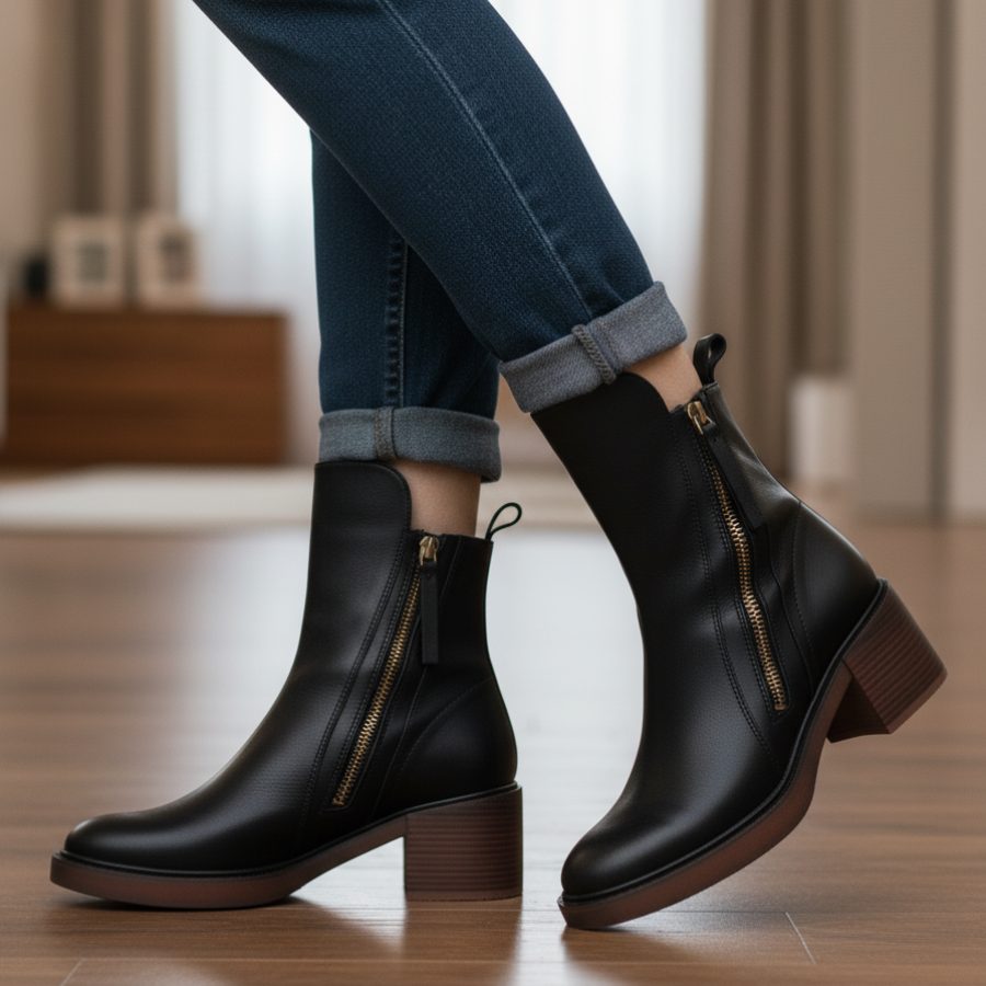 Alexandra | Block Heel Ankle Boots for Women